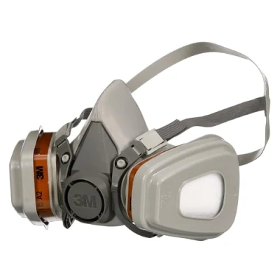 Abbildung von 3M Verkleidungsmaske 1 Atemschutz Halbmaske FFA P2 für Arbeiten mit Farbe grau, (1 tlg), Wiederverwendbar