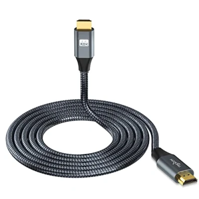 Abbildung von Twozoh 4K HDMI Kabel 15M, HighSpeed 18Gbps auf Kabel, geflochtenes 2.0 Kompatibel mit PS5, PS3, PS4, PC, Projektor, HDTV, Xbox