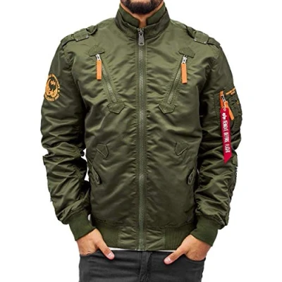 Abbildung von Alpha Industries Bomberjacke, Herren, Größe: Medium, Dark green
