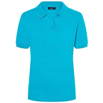 Abbildung von James &amp; Nicholson Damenpolo Classic Feines Piqué Poloshirt mit gestrickten Bündchen Farbe: Turquoise Grösse: XL