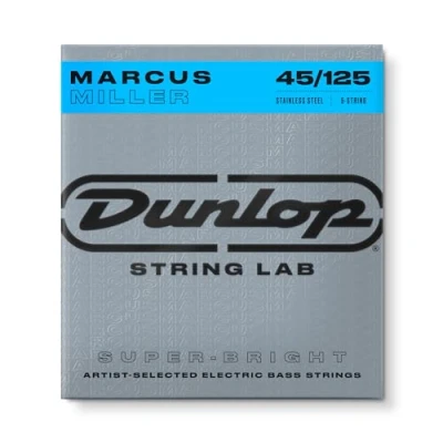 Abbildung von Dunlop DBMMS45125 Sehr helle Basssaiten Marcus Miller, 5 saitiger Mitteltöner. 045 bis .125, Saiten