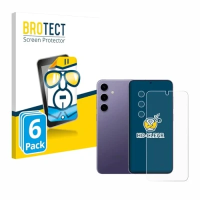 Abbildung von BROTECT (6 Stück Schutzfolie für Samsung Galaxy S24 (Display+Kamera) Displayschutz Folie Ultra Klar