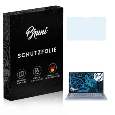 Abbildung von Bruni Schutzfolie kompatibel mit Asus ZenBook 14 UX431FA Folie, glasklare Displayschutzfolie (2X)