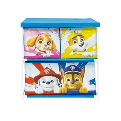 Abbildung von ARDITEX PW14459 Regal mit 3 Textilbehältern, 53 x 30 60 cm, Nickelodeon Paw Patrol