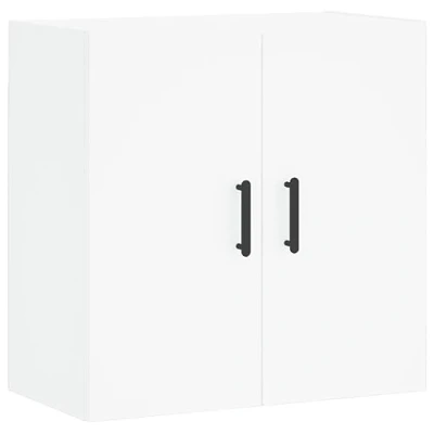 Abbildung von vidaXL Wandschrank, Hängeschrank mit viel Stauraum, Wandmontage Badschrank Medizinschrank, Aufbewahrungsschrank für Wohnzimmer, Weiß Holzwerkstoff