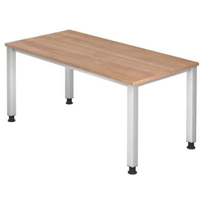 Abbildung von HAMMERBACHER höhenverstellbarer Schreibtisch VQS16/N/S nussbaum