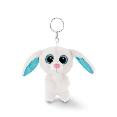 Abbildung von NICI Glubschis Schlüsselanhänger Hase Wolli Dot 9cm, Plüschtieranhänger mit Schlüsselring, Stofftierschlüsselhalter