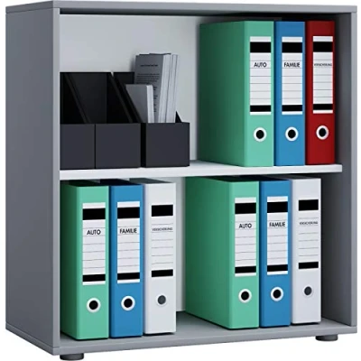 Abbildung von VCM Aktenregal Holz Büro Regal Bücher Ordner Lona 2f, 1 tlg.