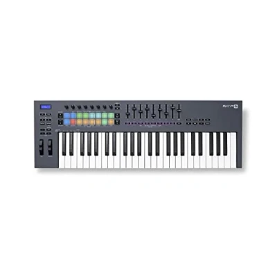 Abbildung von Novation FLkey 49 MIDI Controller Keyboard — Nahtlose Integration in FL Studio, mit Akkord und Skalenmodi. Sämtliche Software, die du für Musikproduktion benötigst