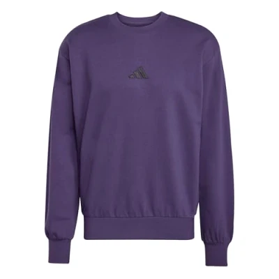 Abbildung von adidas Herren Essentials FEELCOZY Fleece Sweatshirt, Aurora Plum/Black, M