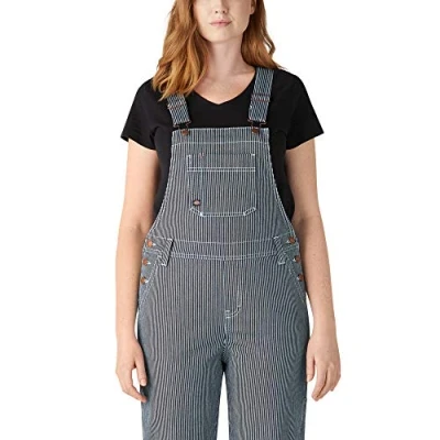Abbildung von Dickies Damen Hickory Stripe Boyfriend Bib Overall Latzoverall, Stonewashed HIC, X Large