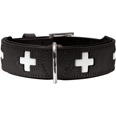Abbildung von HUNTER Halsband Swiss L XL (70), schwarz 70