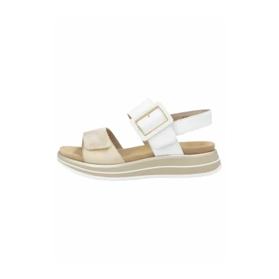 Abbildung von Remonte Riemensandalette, Damen, Größe: 36, Muschel weiss 80 Schuhe