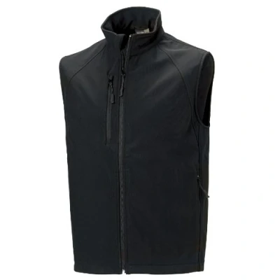 Abbildung von Russell Mens 3 Layer Soft Shell Gilet Jacke (Schwarz)