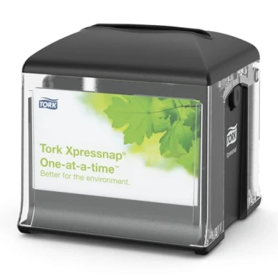 Abbildung von Tork Xpressnap Servietten, Kunststoff, Schwarz, 1