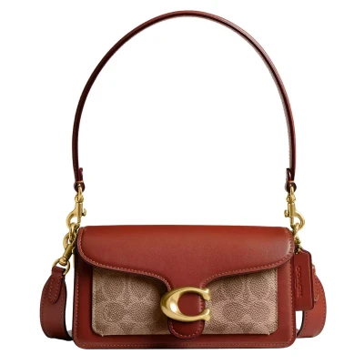 Abbildung von Coach Signature Tabby Shoulder BAG Refresh Handtasche, Damen, Größe: One Size, Tan rust