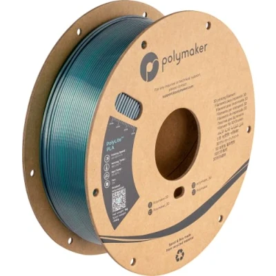 Abbildung von Polymaker PolyLite Silk PLA Dual Color 1,75mm 1kg Jadeite Green Chrome