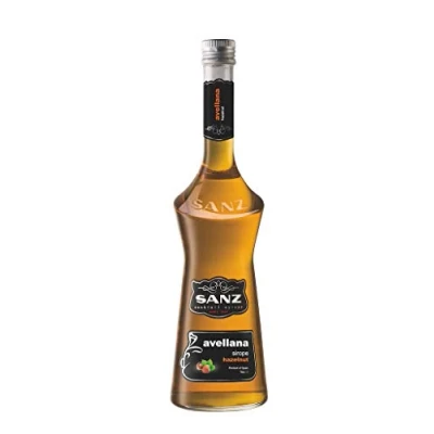 Abbildung von Haselnuss Sirup Sanz, für Kaffee und Cocktails aus Spanien. 0,7L, alkoholfrei