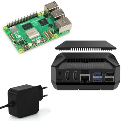 Abbildung von Raspberry Pi 5 8GB Profi Kit Argon ONE V3 M.2 NVME PCIE USB C 27W Netzteil RAM