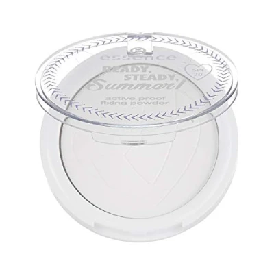 Abbildung von Essence Ready, SteaIdy, Summer! Active proof fixing Powder Nr. 01 the summer is yours Inhalt: 8g Fixierpuder mit LSF20, dass jede Aktivität durchhält.