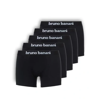 Abbildung von bruno banani Herren Shorts Contest Zeitlose Boxershorts mit extra weichem Stoffgummibund, ohne Eingriff, eng anliegend, atmungsaktive Baumwolle, Memory Effekt, Größe S 3XL (5 Stück) schwarz,