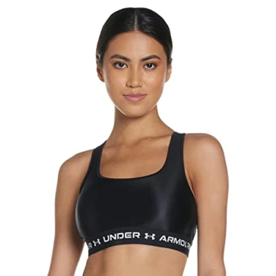 Abbildung von Under Armour Women&#039;s Mid Crossback Matte/Shine Sports Büstenhalter SS21 Medium