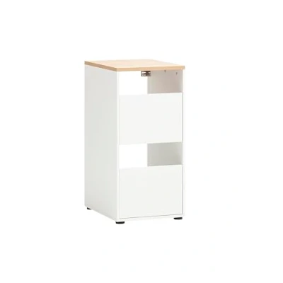 Abbildung von Schildmeyer Wäscheschrank &quot;Solea, Breite 45 cm&quot;, Zwei Wäscheschächte, Wechselbarer Türanschlag