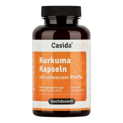 Abbildung von Kurkuma Kapseln+pfeffer Curcumin hochdosiert