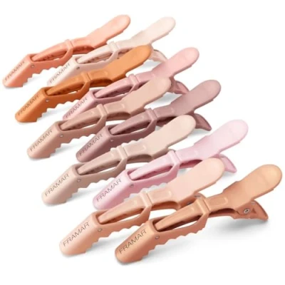 Abbildung von FRAMAR Neutrale Haarklammern Friseurbedarf Haarklammer Damen, Haarclips Haarspangen Haarspange, Haarschmuck Hair Clip, Clips For Women, Abteilklammern Friseur, Spangen 10