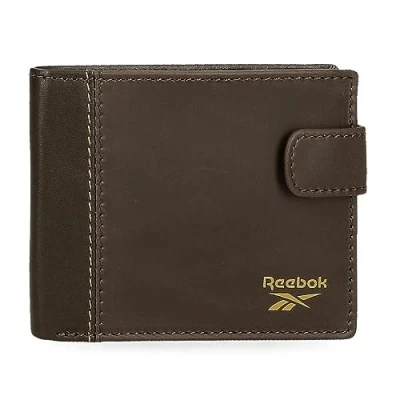 Abbildung von Reebok Division Horizontale Geldbörse mit Klickverschluss, braun, 11 x 8,5 1 cm Leder, Talla única, Brieftasche Klickverschluss