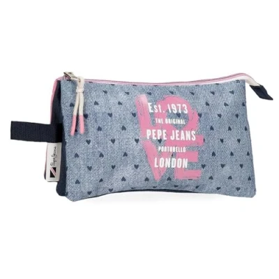 Abbildung von Pepe Jeans Noni Denim Schulrucksack, anpassbar an Kinderwagen, Mehrfarbig, 30 x 40 12 cm, Polyester, 14,4 l, bunt, Trolley