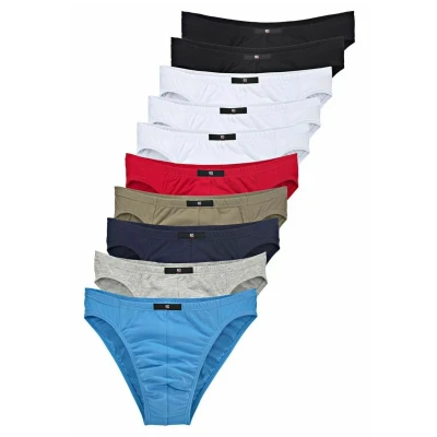 Abbildung von H.I.S 10ER PACK NEU Slip, Herren, Größe: Large, Farbig