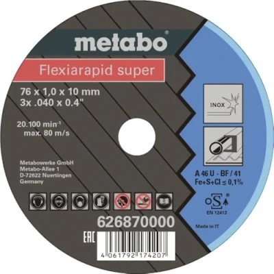 Abbildung von METABO FLEXIARAPID SUPER 626870000 Trennscheibe, Winkelschleifer 76 1 20100