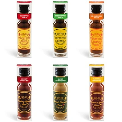 Abbildung von Mexican Tears® 6er Pack, scharfe Sauce aus Habanero Chili, Chipotle &amp; Meersalz, perfekt zum BBQ, Pulled Pork und Würzen von Low Carb Gerichten [6x100ml Chili Sauce]