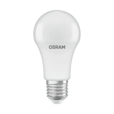 Abbildung von OSRAM LED Superstar Classic Lampe in Kolbenform mit drei Lichtszenen Relax, Active, Sleep. Aus gefrostetem Kunststoff, 8.8W, E27 Fassung, Farbtemperatur 2700 4000 K, steuerbar über Wandschalter