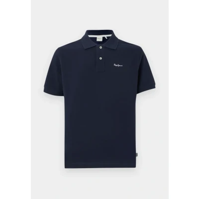 Abbildung von Pepe Jeans Essential Contrast LOGO Poloshirt, Herren, Größe: XL, Dulwich blue