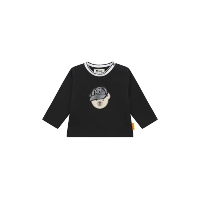 Abbildung von steiff T Shirt Langarm EU Größe 62 Navy, Sweatshirt, Longsleeve für Kinder, Pullover langärmelig, Babyoberteil, ideales Basic Shirt, bequem und weich, waschmaschinenfest