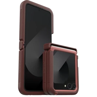 Abbildung von OtterBox Defender XT Hülle für Samsung Galaxy Z Flip6, stoßfest, Ultra robust, schützende Hülle, 4X getestet nach Militärstandard, Faltbare Handys, Rot