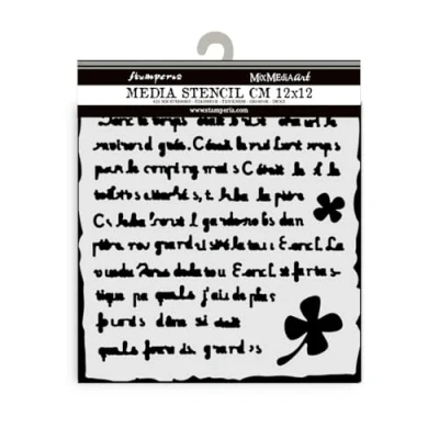Abbildung von Stamperia Thick Stencils for Scrapbooks, Albums, Cards, Bullet Journals, and More, Flexible Material, Easy to Clean, Perfect Hobbies, Crafts, Gifting (Art of Travelling, Handmade Letter)