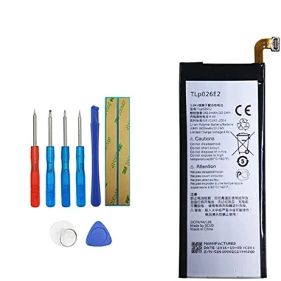 Abbildung von Vvsialeek TLP026E2 Ersatz Akku für BlackBerry DTEK50 Neon Alcatel One Touch Idol 4, 4 LTE Dual SIM,OT 6055B TLp026EJ with Tool