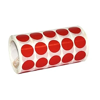 Abbildung von APLI 4853 Rolle Sticker rund Durchmesser 10.5 mm, rot