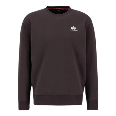 Abbildung von Alpha Industries Basic Small LOGO Sweatshirt, Herren, Größe: XXL, Hunter brown