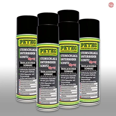 Abbildung von Petec_bundle 6X PETEC STEINSCHLAG und UNTERBODENSCHUTZ KAUTSCHUKBASIS SCHWARZ 500 ML 73250