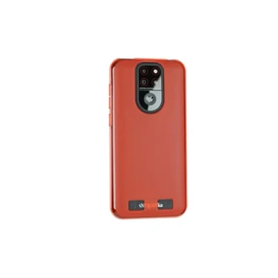 Abbildung von caseroxx Schutz Hülle TPU kompatibel mit Emporia Smart 5 Mini, Gummi Handy Tasche rot