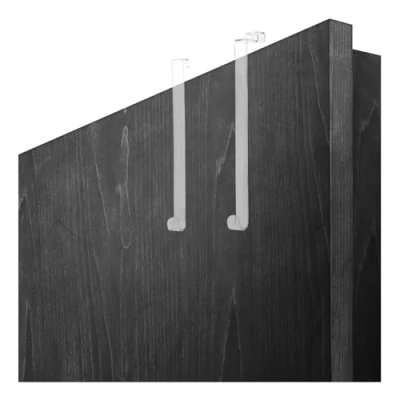 Abbildung von com four® 2X Türhaken aus stabilem Kunststoff 26,5 cm und 28 Haken für Türkränze Dekoration Aufhänger Wohnungstüren innen außen Kleiderhaken zum Einhängen