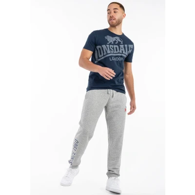 Abbildung von Lonsdale Jogging Normale Passform Virkie Jogginghose, Herren, Größe: XL, Marl grey navy red