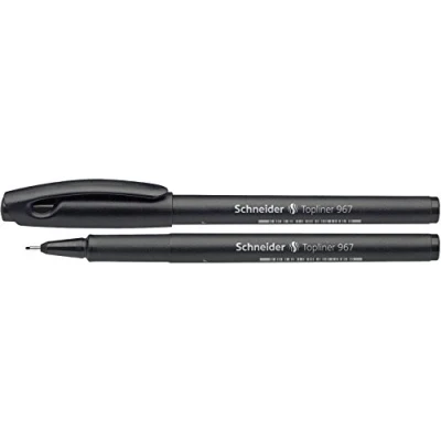 Abbildung von Fineliner SCHNEIDER Topliner 967, 0,4 mm, schwarz, 10 Stück