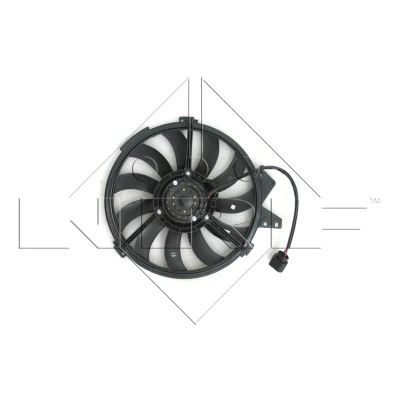 Abbildung von NRF 47474 Lüfter 383 12 250 ohne Kühlerlüfterrahmen (Zarge) AUDI: A2