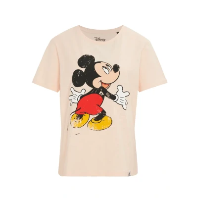 Abbildung von Re:Covered Mickey Tshirt print, Damen, Größe: Large, Pink