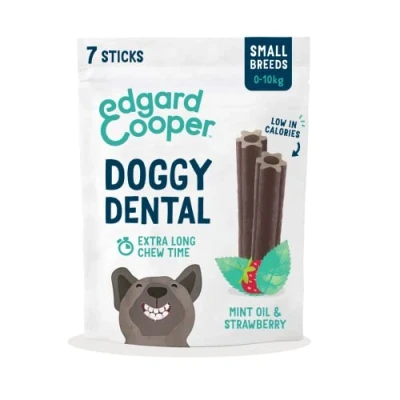 Abbildung von Edgard&amp;Cooper Doggy Dental Erdbeere&amp;Minze Hundesnacks S...